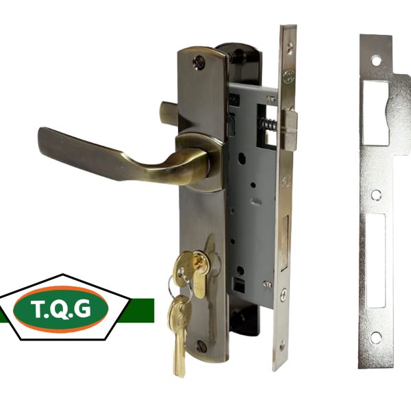 Serrure complète TQG marron à 3clès