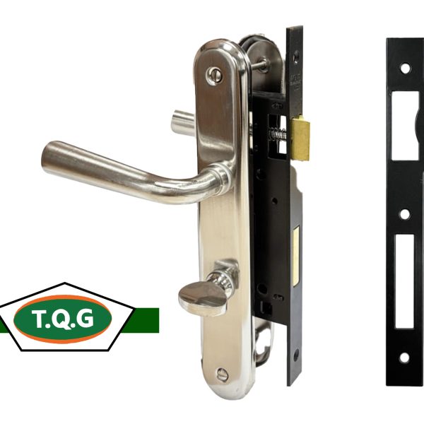 Serrure TQG argentée pour toilette