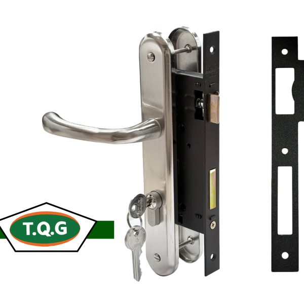 Serrure TQG complète argentée à 3 clès