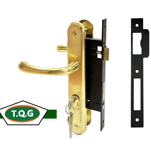 Serrure TQG complète Dorée